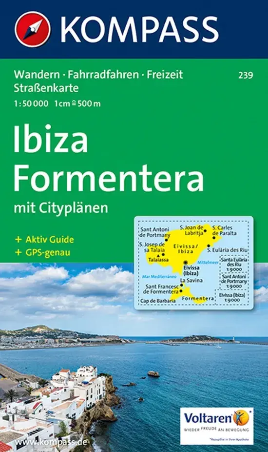 Kompass Wandelkaart WK239 Ibiza - Formentera