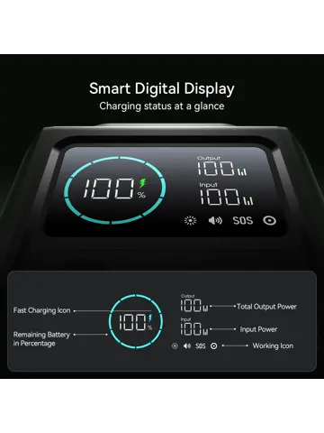 Powerbank XXL - 75000mAh - Groen