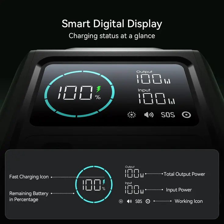 Powerbank XXL - 75000mAh - Groen