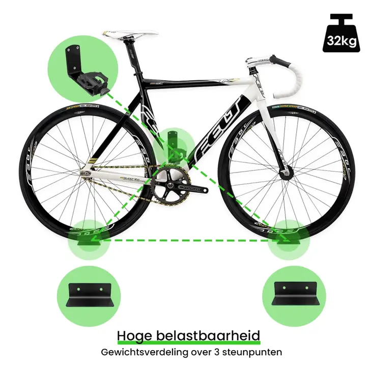 PEDAL - Fiets ophangsysteem - Pedaalbevestiging