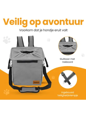 Pawesome 3-in-1 Fietsmand voor honden