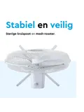 Statiefventilator 40 cm – verstelbaar – 3 standen