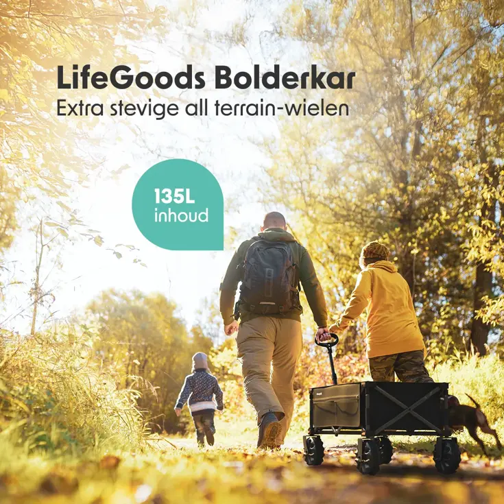 Bolderkar – 100KG – Zwart