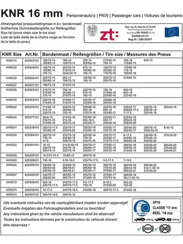 ProPlus Sneeuwkettingen - KNR260