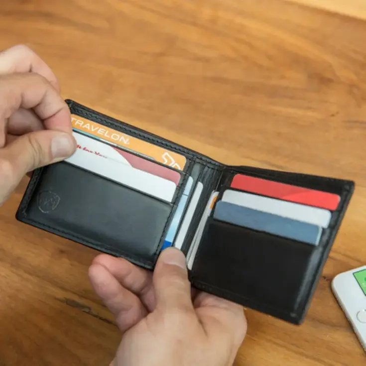 Leren Billfold Portemonnee met RFID