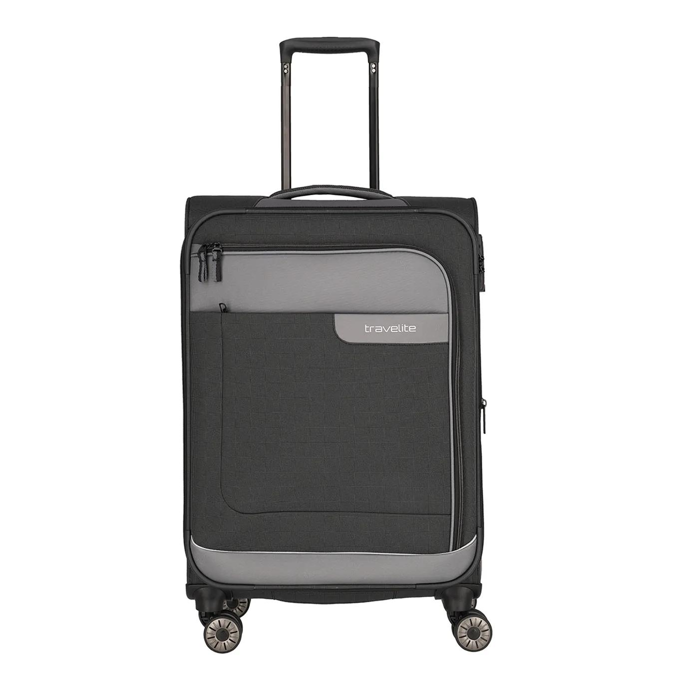 Travelite  4 wheel trolley m expandable Grijs  Grijs main product image