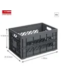 Square - Vouwkrat met koeltas - 45L
