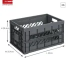 Square - Vouwkrat met koeltas - 45L