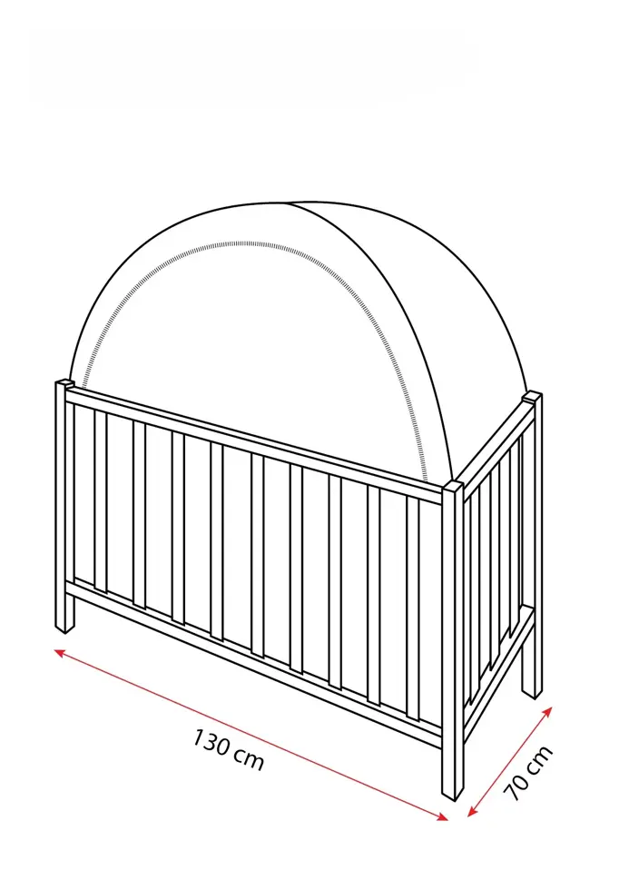 Popout klamboe ledikant
