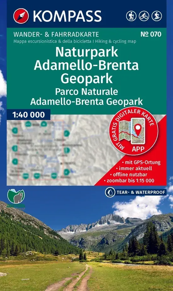 Wandelkaart WK070 Naturpark Adamello-Brenta