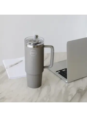 Thermosbeker AYA&IDA Thermocup with staw 885 ml