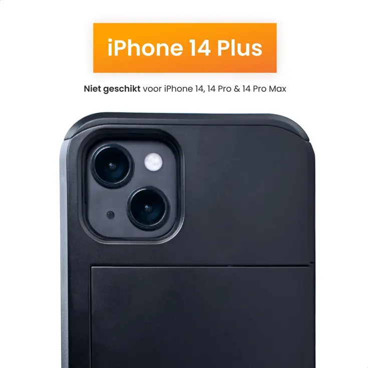 R2B iPhone 14 Plus Hoesje met pasjeshouder