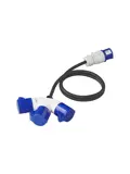 CEE 3-weg splitter 16A 150cm 3x2,5mm²