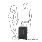 Delsey Moncey 4 Wheel Trolley 69 black |73 L