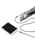 Audiokabel 3,5 mm - 1m, zwart, 2 jack stekkers