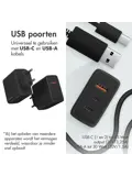 65W Wall Charger 2x USB-C 1x USB-A