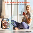 Campingventilator met Powerbank & Zonnepaneel