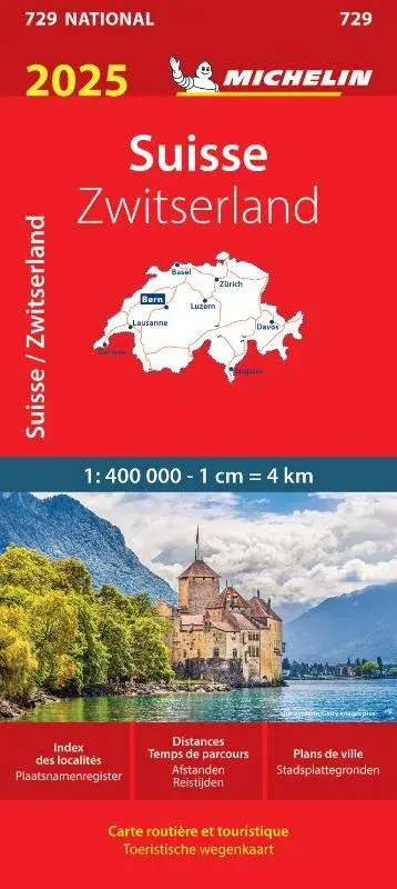 wegenkaart 729 Zwitserland 2025