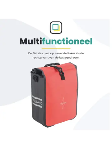 Voltano Fietstas 16L Enkele Pakaftas