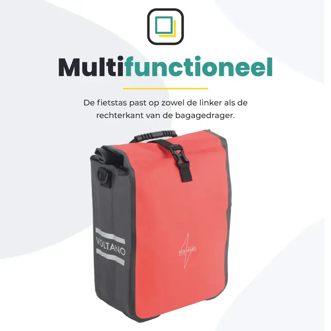Voltano Fietstas 16L Enkele Pakaftas