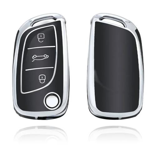 TPU Sleutelhoesje voor Citroën zwart C3
