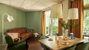 Nederland_Vinkel_Vakantiepark_Dierenbos_Bungalow_Fazant_Woonkamer