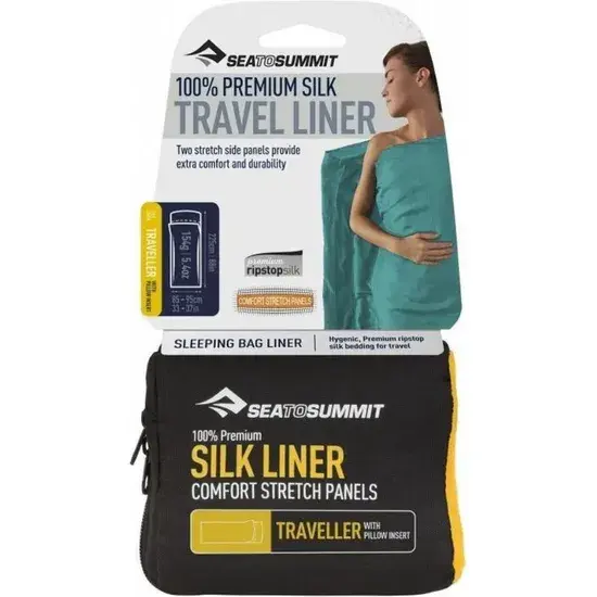 Silk Stretch Liner - Lakenzak Blauw