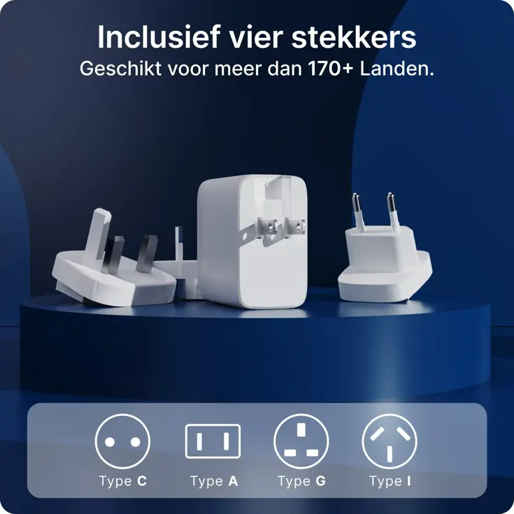 Travel Y42 - Wereldstekker modulair - 150+ landen