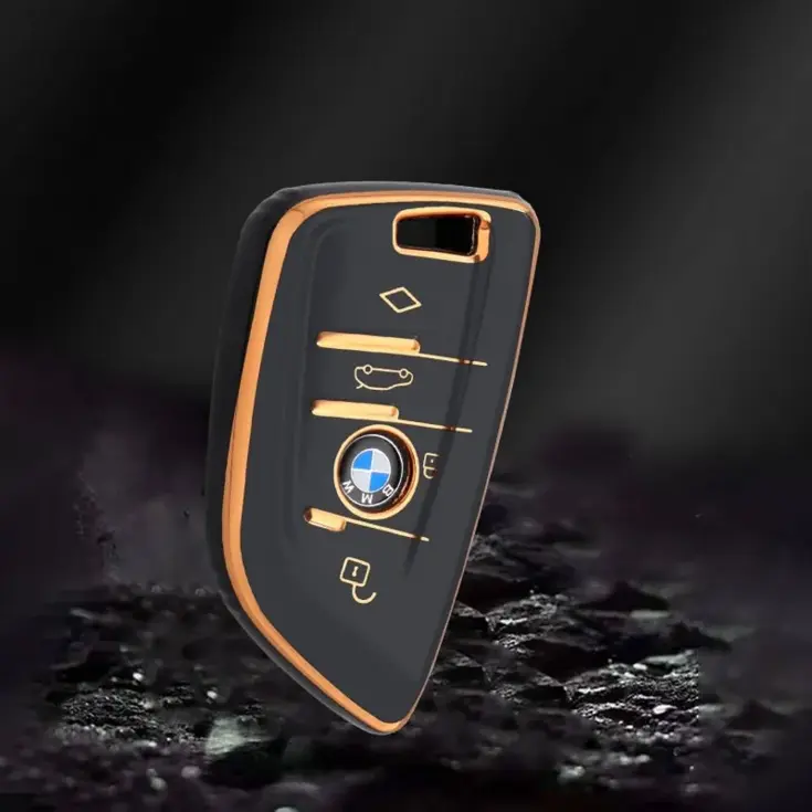 TPU Sleutelhoesje voor Bmw goud B4A
