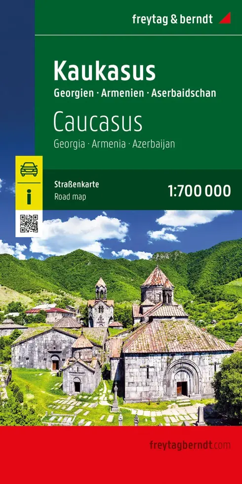 Wegenkaart Kaukasus - Georgië - Armenië