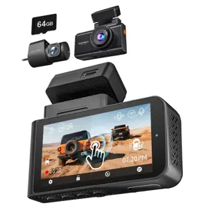 Wolfbox X3 Touch 2CH 2K Wifi GPS 64gb dashcam
