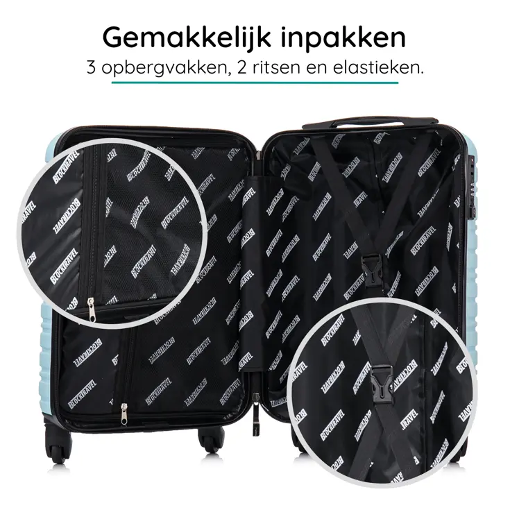 Reiskoffer S ABS 39L met TSA-slot en 360° wielen