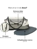 Baby luxe campingbedje - Zelfopblaasbare matras