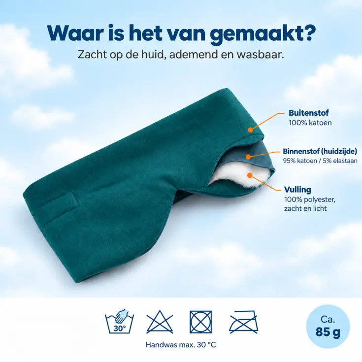 Katoenen Slaapmasker - Verduisterend - Verstelbaar