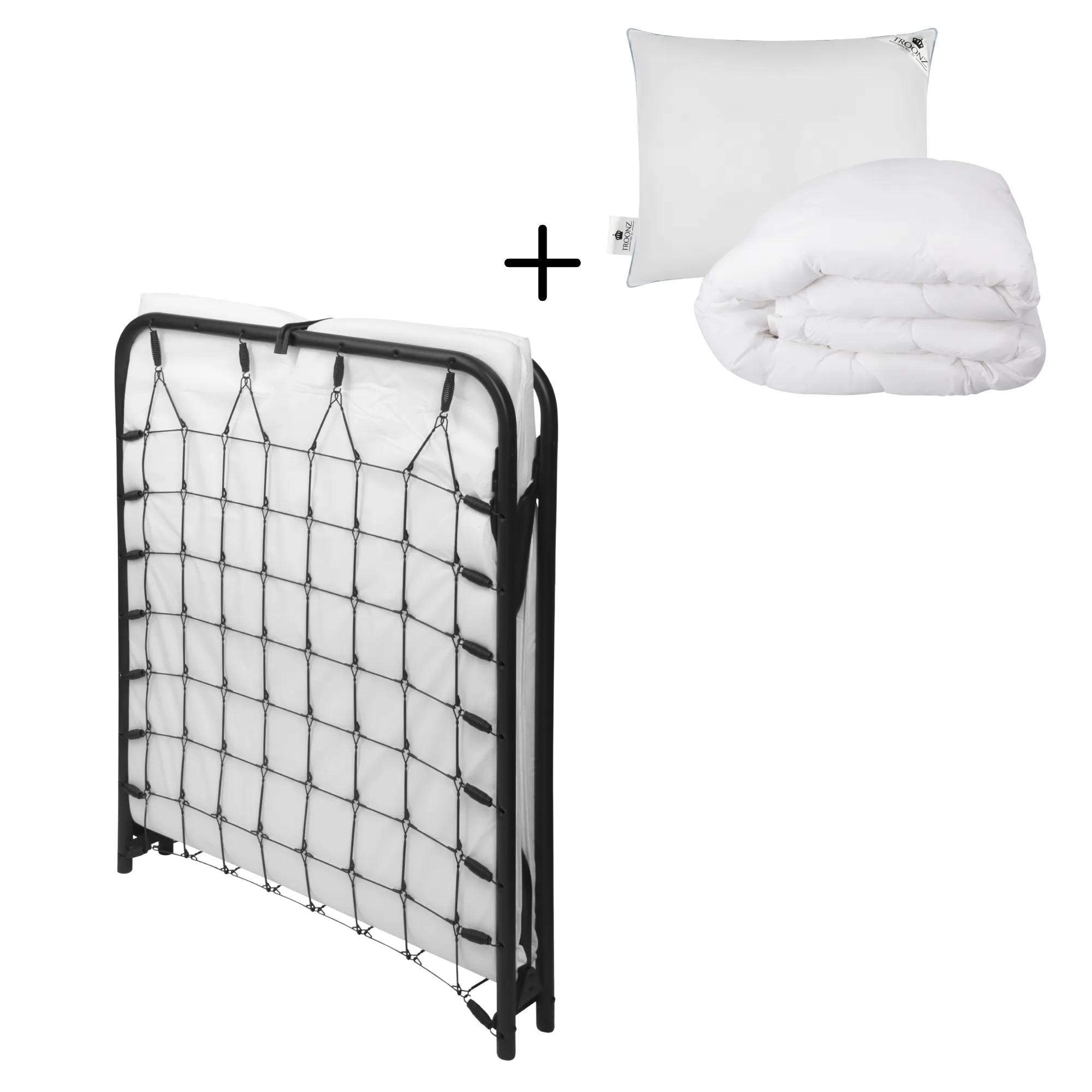 Troonz  Vouwbed Siena Deluxe  80 x 190  Set  Zwart