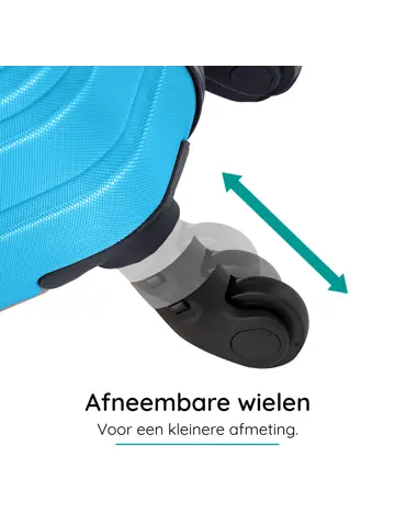 Reiskoffer S ABS 39L met TSA-slot en 360° wielen
