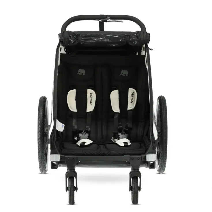 Luxe Fietskar V2 - 3-in-1 - Hardloopkinderwagen