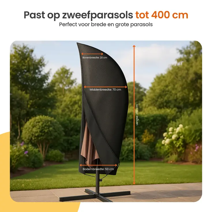 Parasolhoes voor Zweefparasol - Tot 400cm