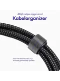 Flex USB-A naar USB-C Kabel 1M Wit