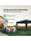 Partytent – 3x3 m