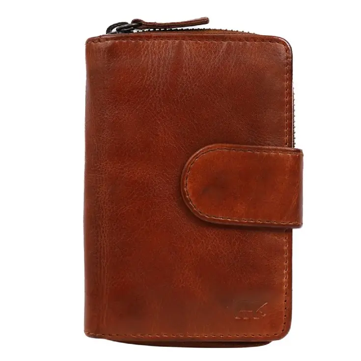 Loet - Ritsportemonnee - Leer - 6 pasjes