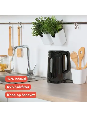 Waterkoker – 1,7L – Zwart