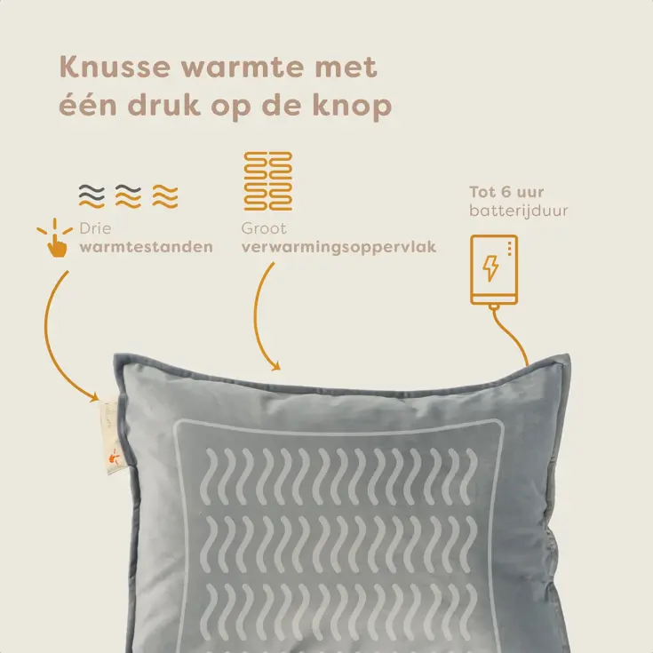 Pleafs Warmtekussen 45x60cm Plush