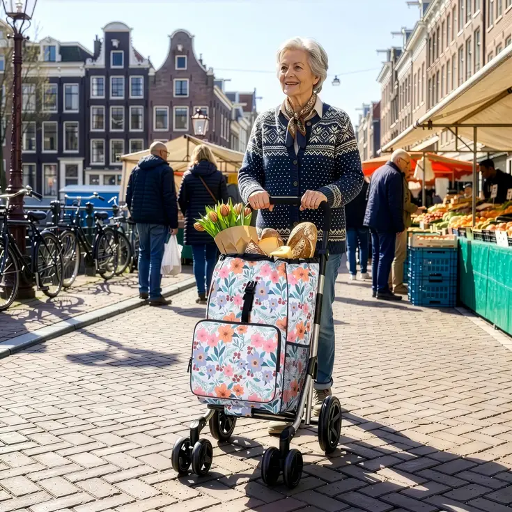 Boodschappentrolley 60L - 4 Wielen