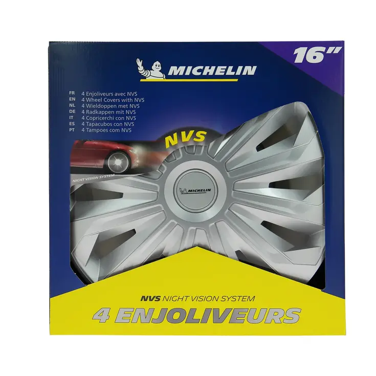 Michelin Wieldoppen 16" zilvergrijs 4 stuks