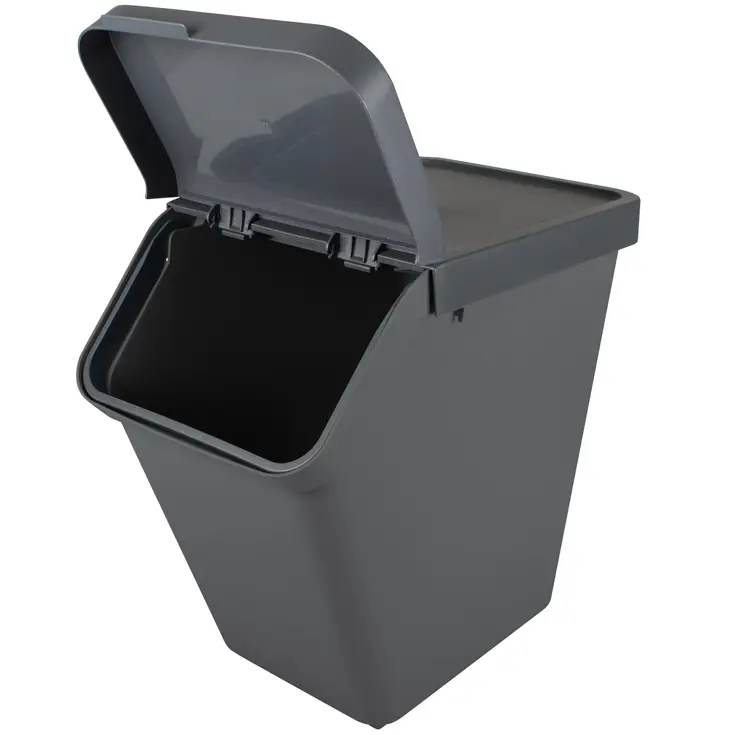 Sigma home - Prullenbak met deksel - 40L