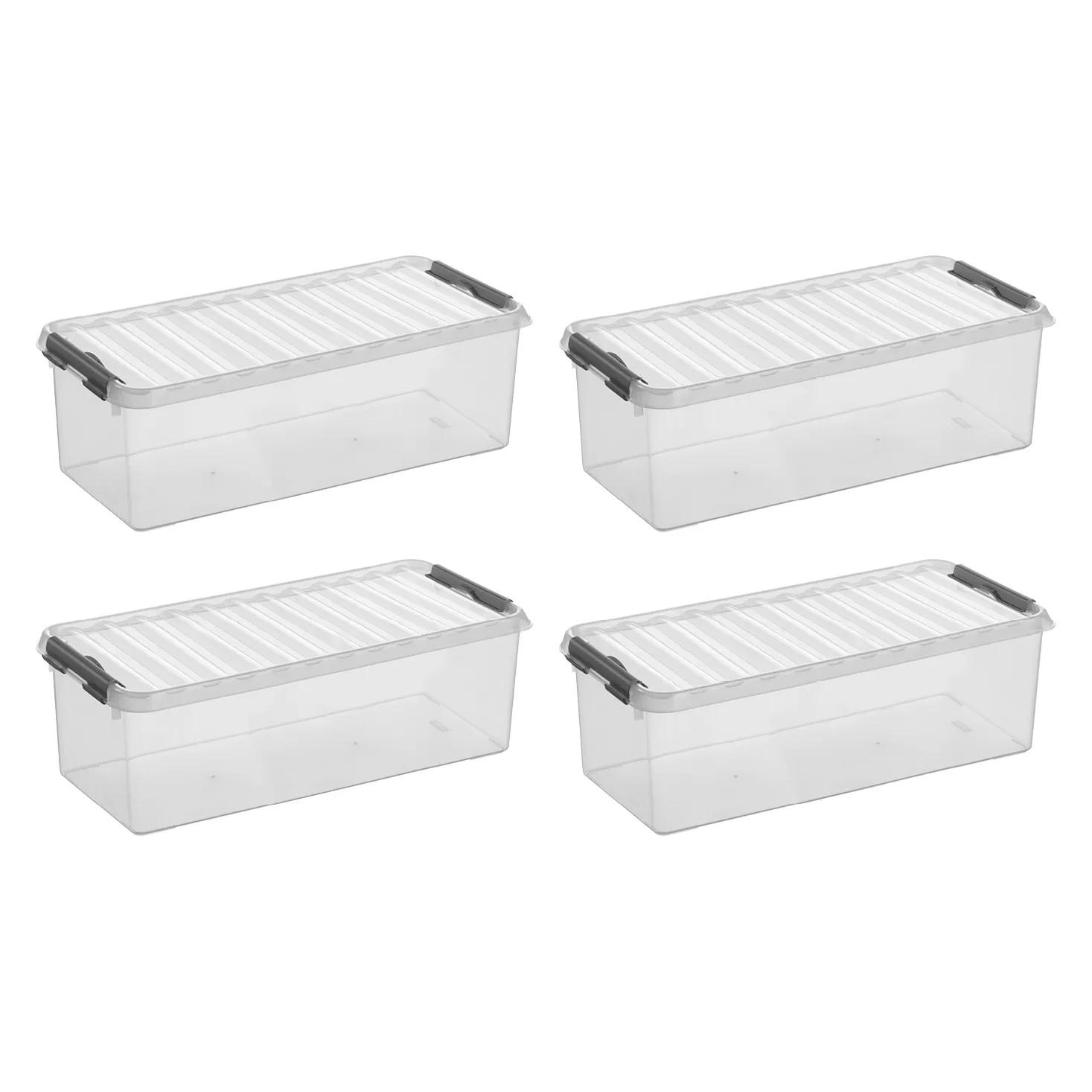 Sunware  Q-line  Opbergbox  9,5L  4-delig  Grijs