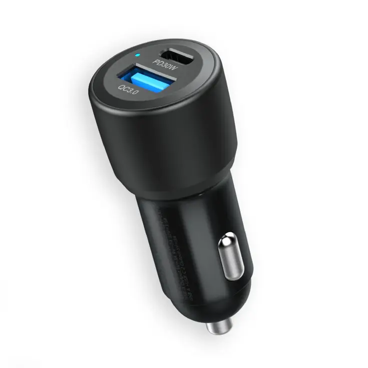 60W Autolader USB-C & USB-A Power Delivery
