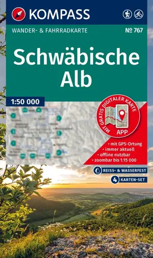 Wandelkaart WK767 Schwäbische Alb