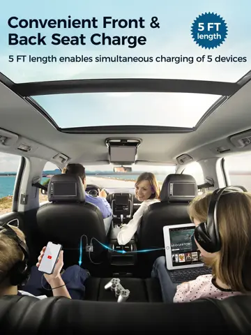 Autolader USB-A / USB-C - Zwart